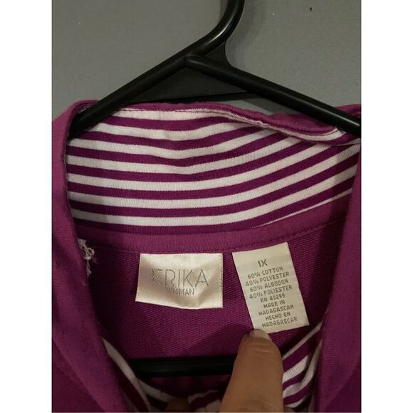 Erika Woman Full Zip Lightweight Jacket Size 1X - Picture 5 of 7